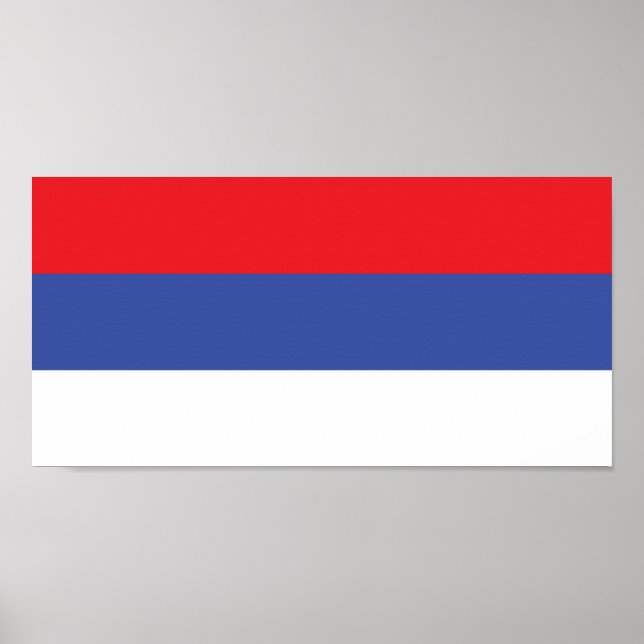 Flagge Republika Srpska Poster (Vorne)