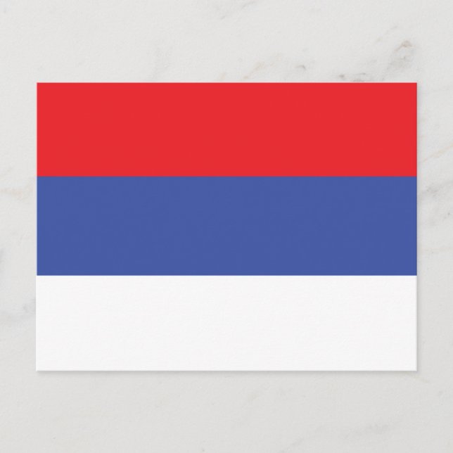Flagge Republika Srpska Postkarte (Vorderseite)