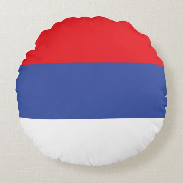 Flagge Republika Srpska Rundes Kissen (Vorderseite)