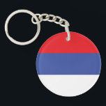Flagge Republika Srpska Schlüsselanhänger<br><div class="desc">Patriotische Flagge der Republika Srpska.</div>