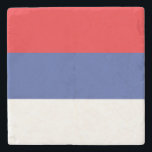 Flagge Republika Srpska Steinuntersetzer<br><div class="desc">Patriotische Flagge der Republika Srpska.</div>