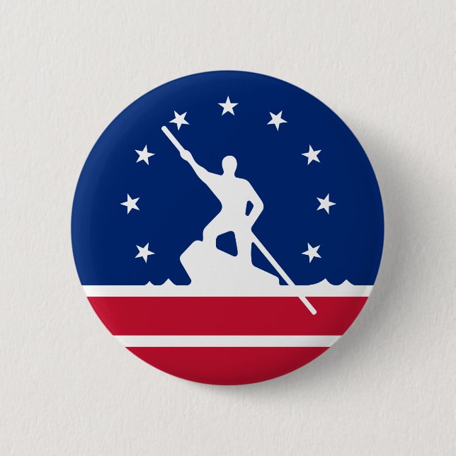 Flagge Richmond, Virginia Pinback Button (Vorderseite)