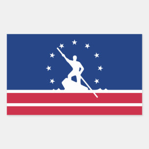 Flagge Richmond, Virginia Rechteckheber Rechteckiger Aufkleber
