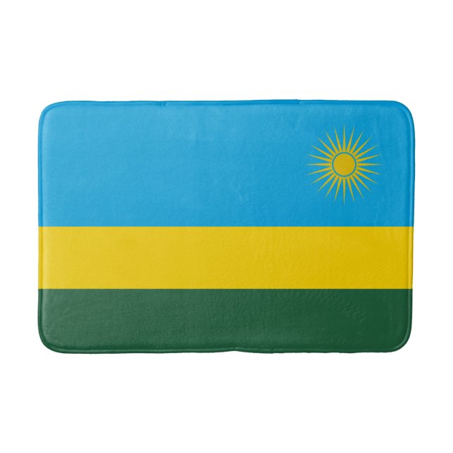 Flagge Ruandas Badematte (Vorderseite)