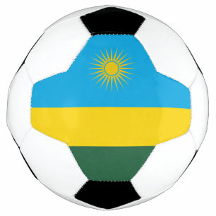Flagge Ruandas Fußball