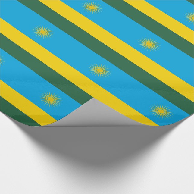 Flagge Ruandas Geschenkpapier (Ecke)