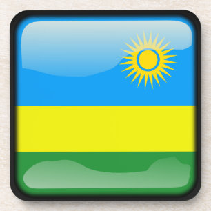 Flagge Ruandas Getränkeuntersetzer