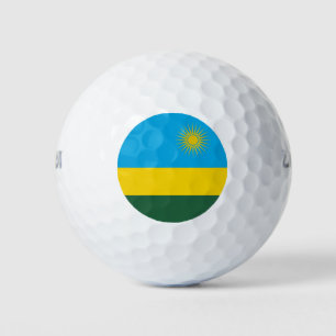 Flagge Ruandas Golfball