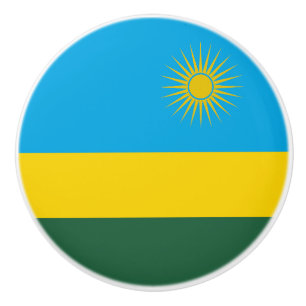 Flagge Ruandas Keramikknauf