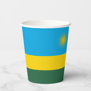 Flagge Ruandas Pappbecher