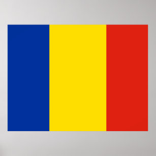 Flagge Rumäniens Poster