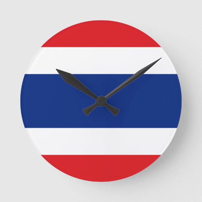 Flagge Runde Wanduhr (Vorderseite)