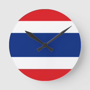 Flagge Runde Wanduhr