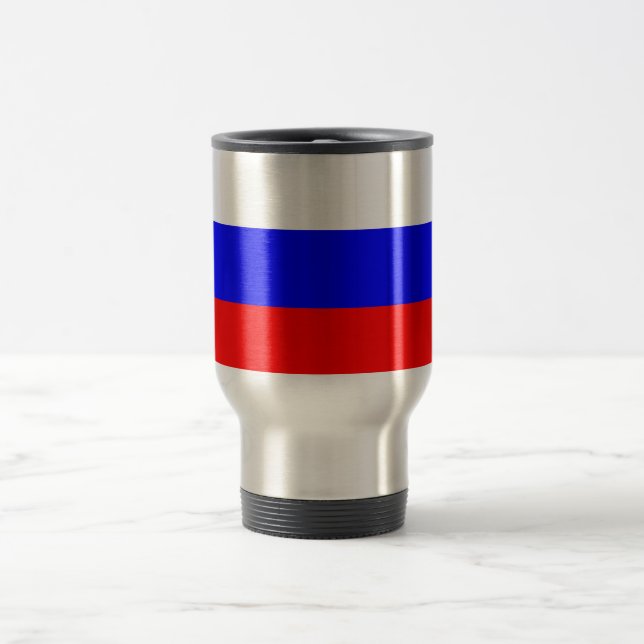 Flagge Russland - Reise/Tasse des Pendelverkehrs Reisebecher (Mittel)