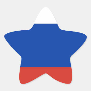 Flagge Russlands - Ф а г с л Р осииТ Stern-Aufkleber