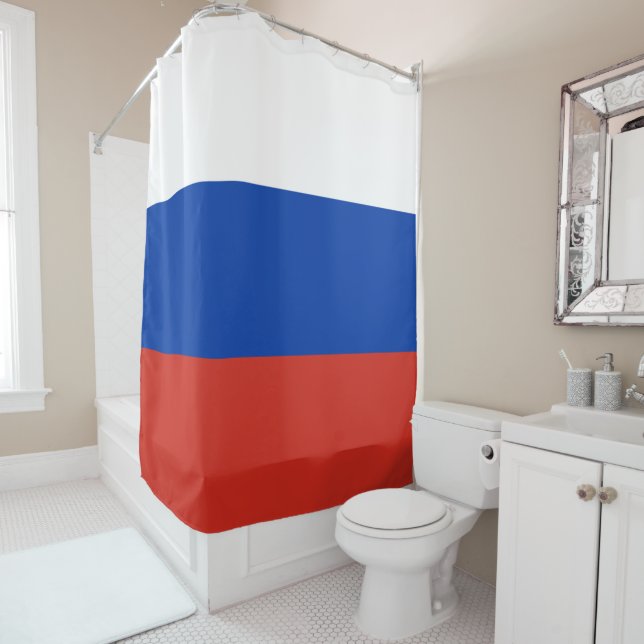 Flagge Russlands Duschvorhang (Beispiel)