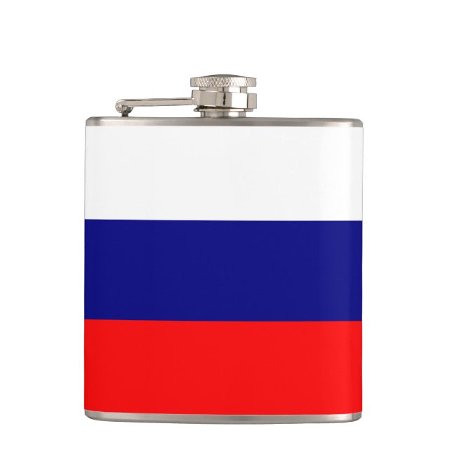 Flagge Russlands Flachmann (Vorderseite)