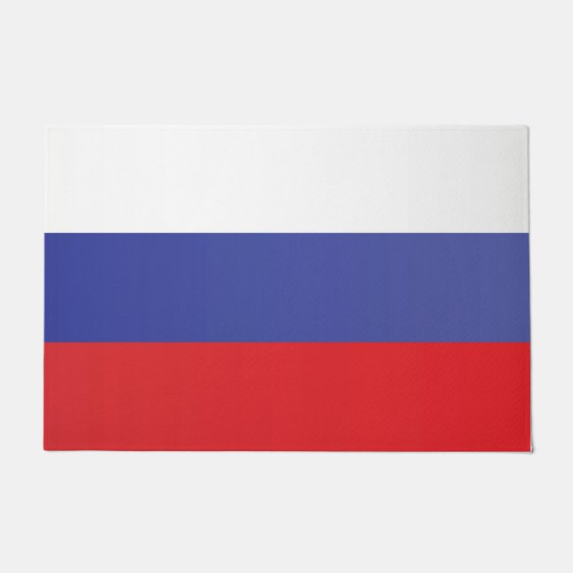 Flagge Russlands Fußmatte (Vorderseite)