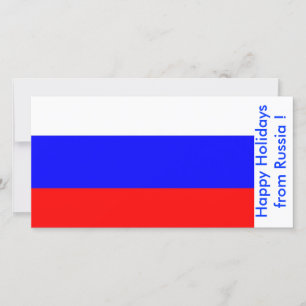 Flagge Russlands, glückliche Feiertage aus Russlan Feiertagskarte