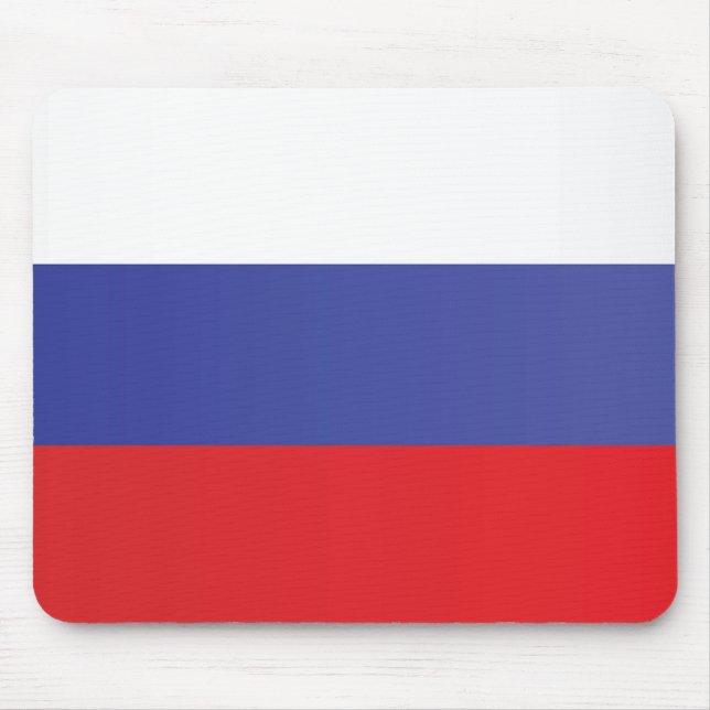 Flagge Russlands Mousepad (Vorne)