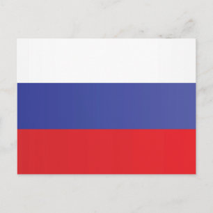 Flagge Russlands Postkarte