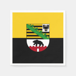 Flagge Sachsen-Anhalts Papier Napkins Serviette