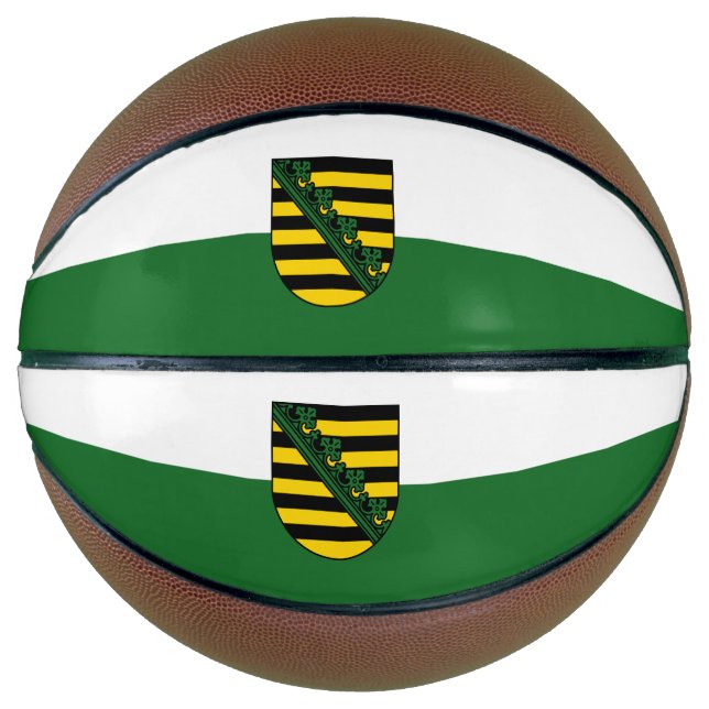 Flagge Sachsens Basketball (Vorderseite)