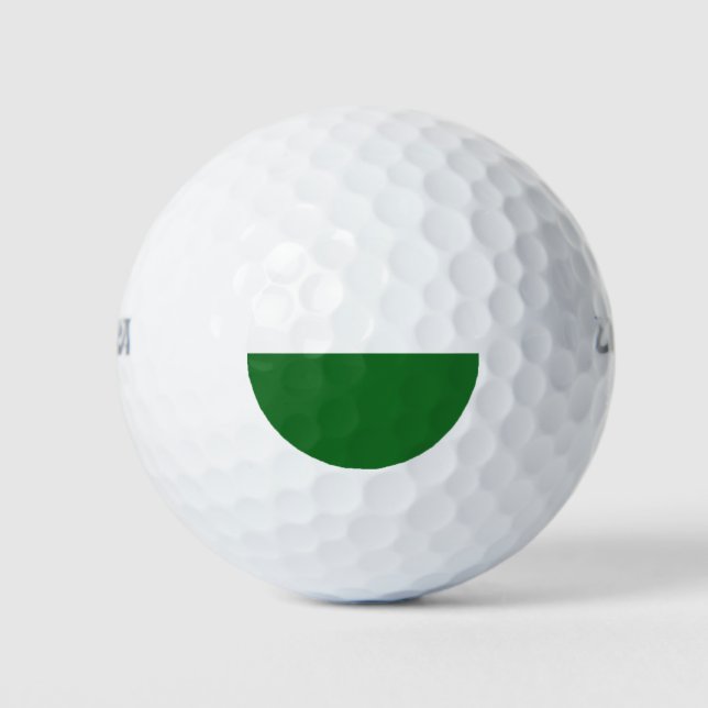 Flagge Sachsens (deutscher Staat) Golfball (Vorderseite)