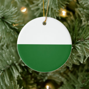 Flagge Sachsens (deutscher Staat) Keramik Ornament