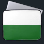 Flagge Sachsens (deutscher Staat) Laptopschutzhülle<br><div class="desc">Dieses Design ist geprägt von der sächsischen Flagge,  einem Binnenland-Staat Deutschlands. Sachsen grenzt an die deutschen Staaten Brandenburg,  Sachsen-Anhalt,  Thüringen und Bayern sowie an die Länder Polen und Tschechien. Die Hauptstadt Sachsen ist Dresden,  während die größte Stadt Leipzig ist.</div>