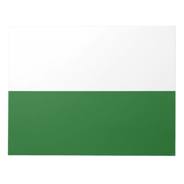 Flagge Sachsens (deutscher Staat) Notizblock (Vorderseite)