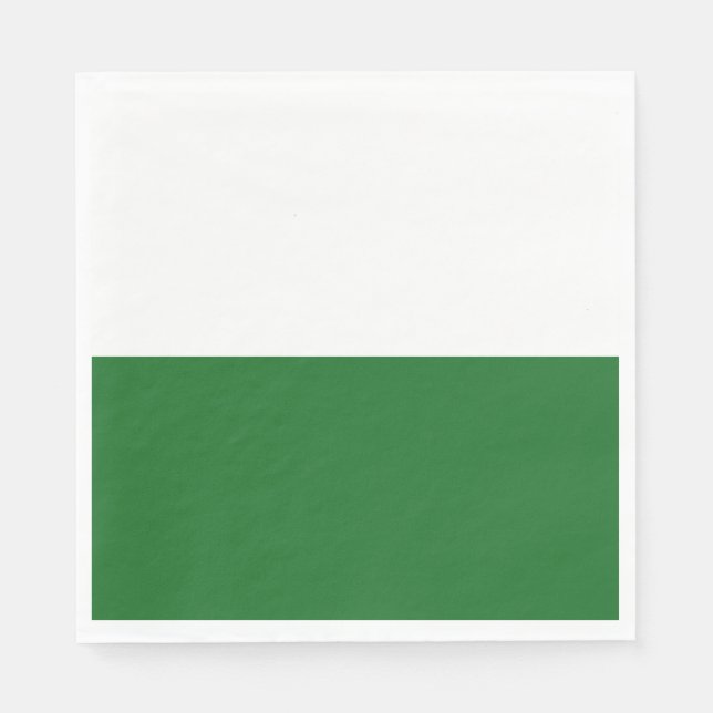 Flagge Sachsens (deutscher Staat) Serviette (Vorderseite)