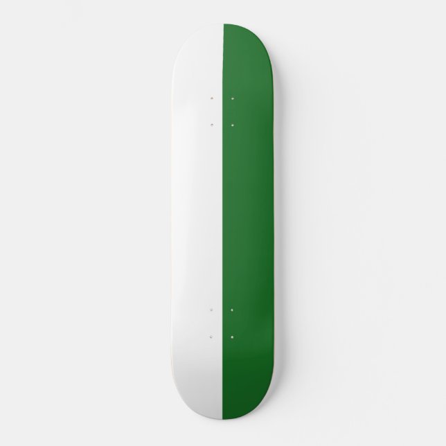 Flagge Sachsens (deutscher Staat) Skateboard (Vorderseite)