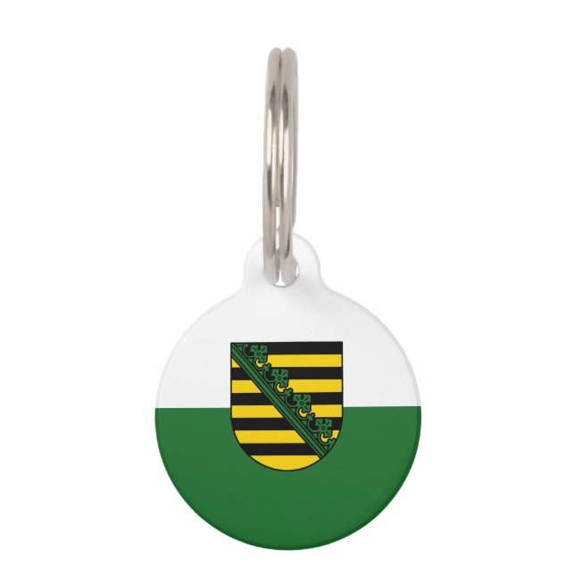 Flagge Sachsens Haustiermarke (Vorderseite)