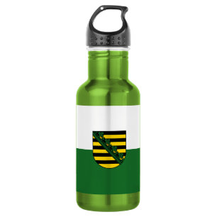 Flagge Sachsens Wasserflasche