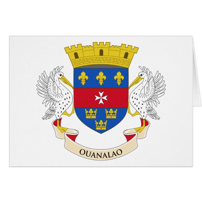 Flagge Saint Barthélemy (Vorderseite (Horizontal))