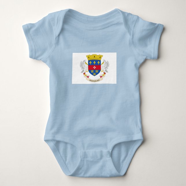 Flagge Saint Barthélemy Baby Strampler (Vorderseite)