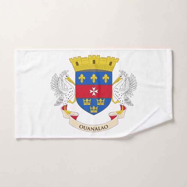 Flagge Saint Barthélemy Badhandtuch Set (Handtuch)