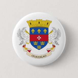 Flagge Saint Barthélemy Button