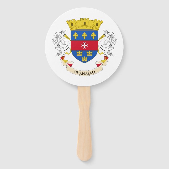Flagge Saint Barthélemy Fächer (Vorderseite)