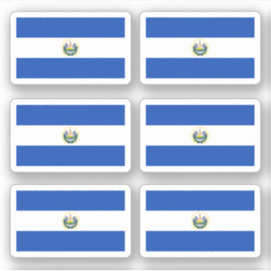 Flagge Salvadors Aufkleber