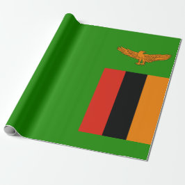 Flagge Sambias Geschenkpapier