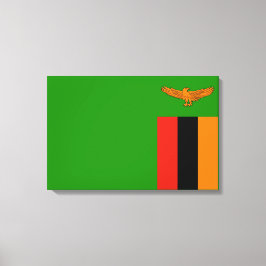 Flagge Sambias Leinwanddruck