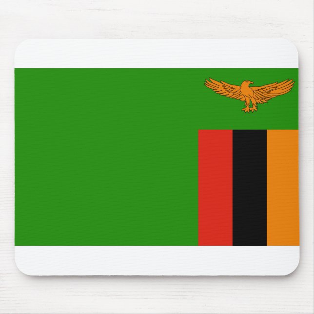 Flagge Sambias Mousepad (Vorne)