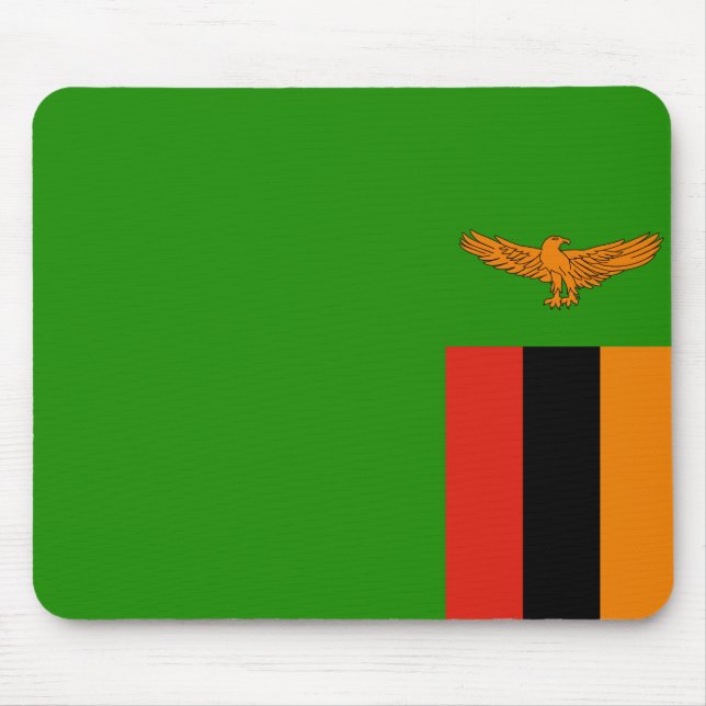 Flagge Sambias Mousepad (Vorne)