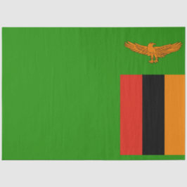 Flagge Sambias Seidenpapier