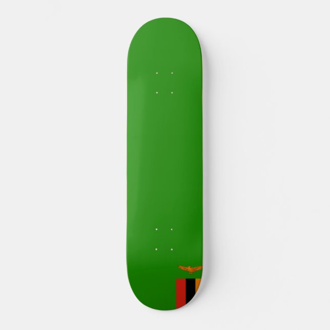 Flagge Sambias Skateboard (Vorderseite)