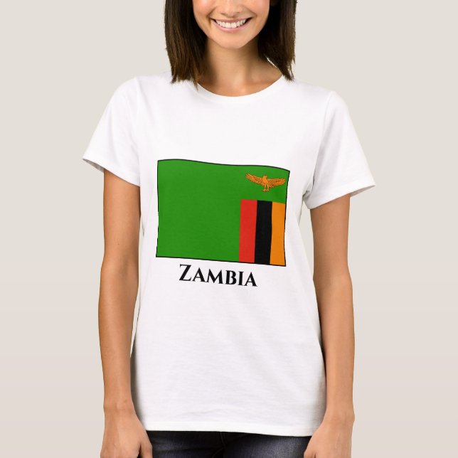 Flagge Sambias T-Shirt (Vorderseite)