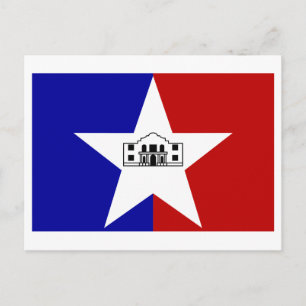 Flagge San Antonio Postkarte