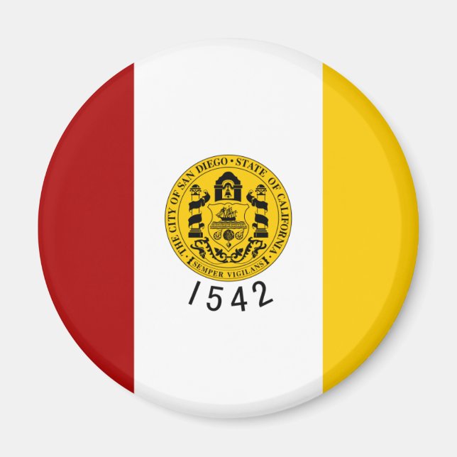 Flagge San Diego Magnet (Vorne)
